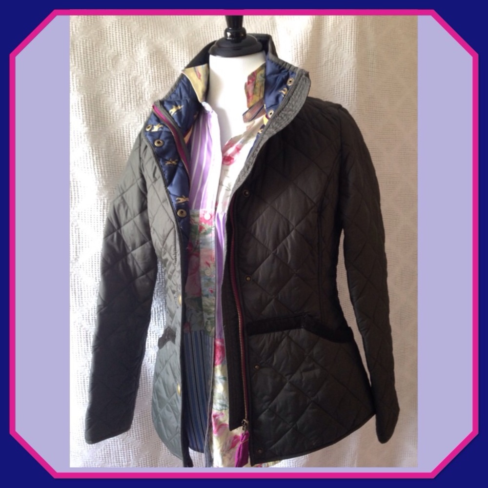 Joules - quilted green jacket
